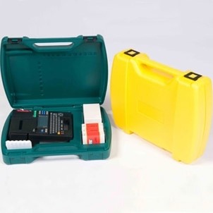 Blow molded carrying cases for product presentation